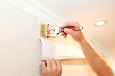 Pose de papier peint à Madré — revêtements muraux et toiles de verre
